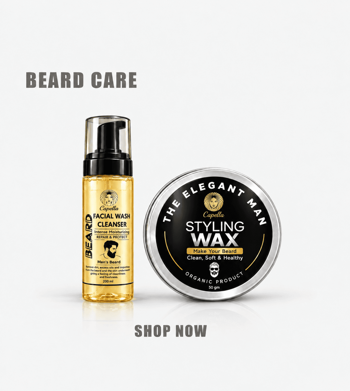 BEARD & MOUSTACHE SET